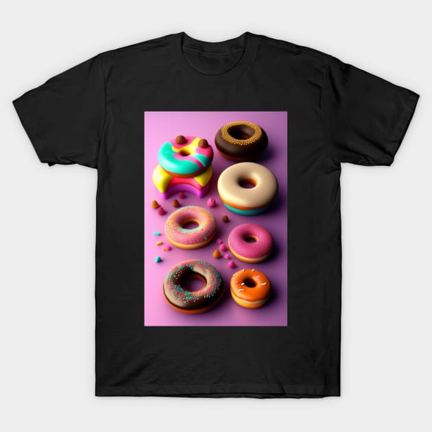 Sprinkles Donut T-Shirt by Fun and Cool Tees